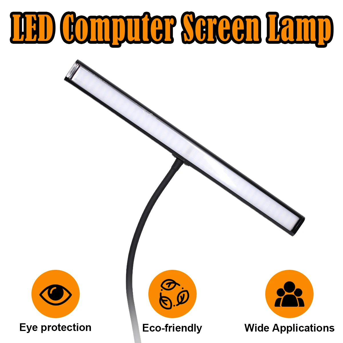 

70cm Stepless Dimming Night Light Protection Dimmable Computer Desktop Bedside Table Clamp Study Lamps Book Room Usb Bar For Led