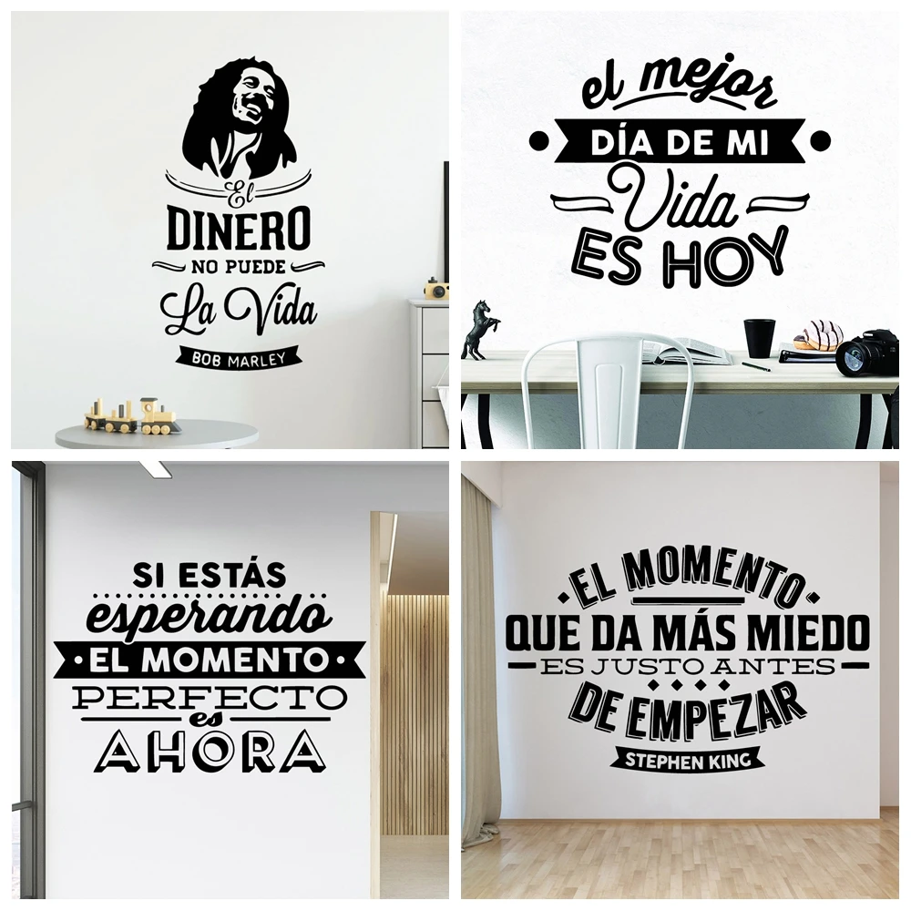 Spanish Sentence Wall Decal Living Room Removable Mural Living Room Bedroom Wall Art MURAL Drop Shipping