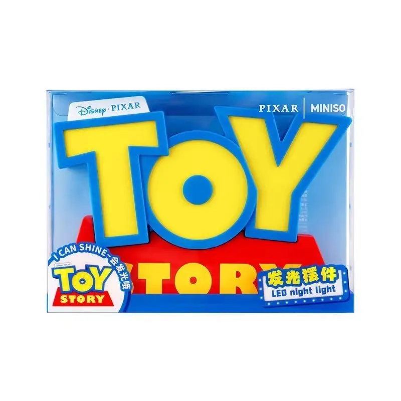 Miniso Toy Story Led Lampu Malam Disney Pixar Ornamen Kamar Hadiah Mainan Terlaris Hadiah Anak-anak Terlaris