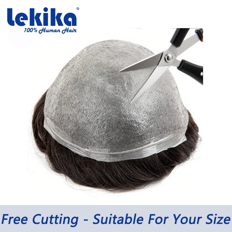 اكسسوارات مثيرة للرجال رقيقة الجلد 0.02 مللي متر بولي PU 100% شعر الإنسان الشعر الاصطناعي للرجال دائم الرجال الشعر الاصطناعية 6 ''شعر مستعار الرجال