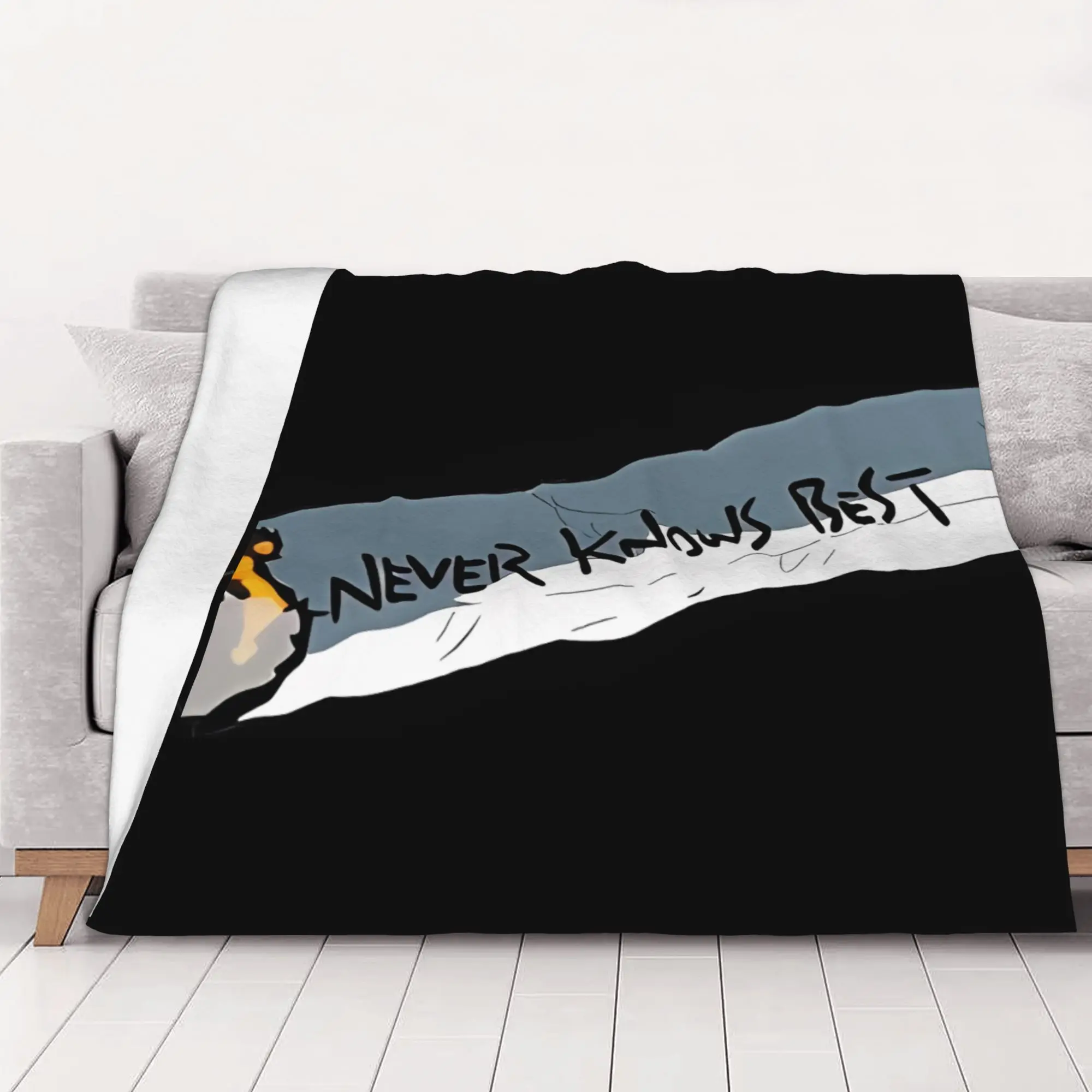1PC home Cute Room Decor Never Knows  FLCL Blanket Throw Blanket FLCL Novelty Warm Blanket All Season