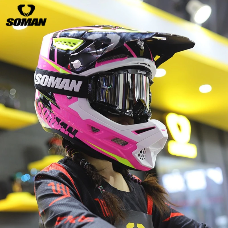 

Мотоциклетный шлем DOT Сертификация ATV Hilldown Внедорожный мотоцикл Раллийный шлем Мотокросс Capacete Мужчины Женщины для KTM YAMAHA