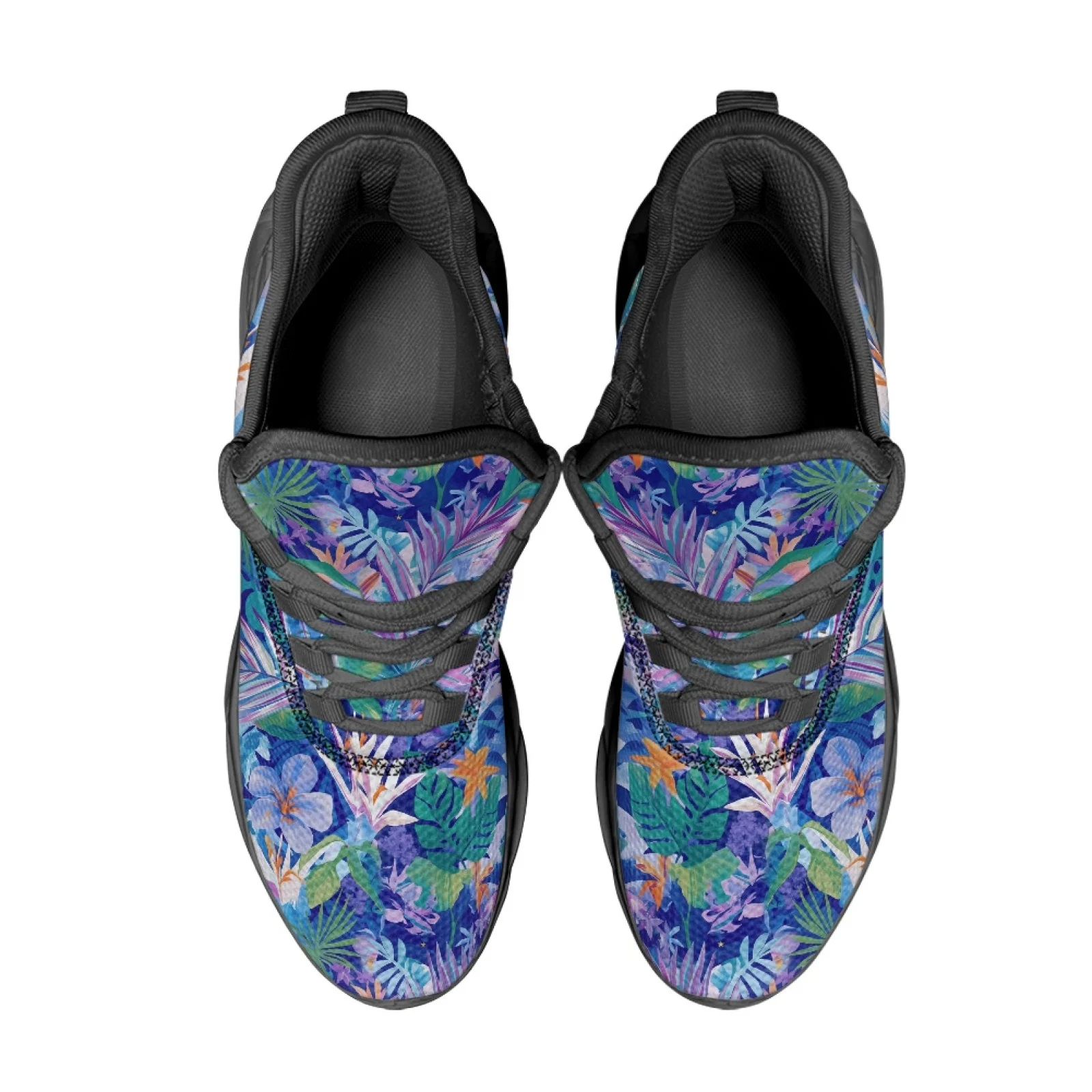 PENSTROLL Floral Print Fashion Sneakers Mesh & EVA Athletic Trainer Breathable Blade Shoes for Fitness Enthusiasts