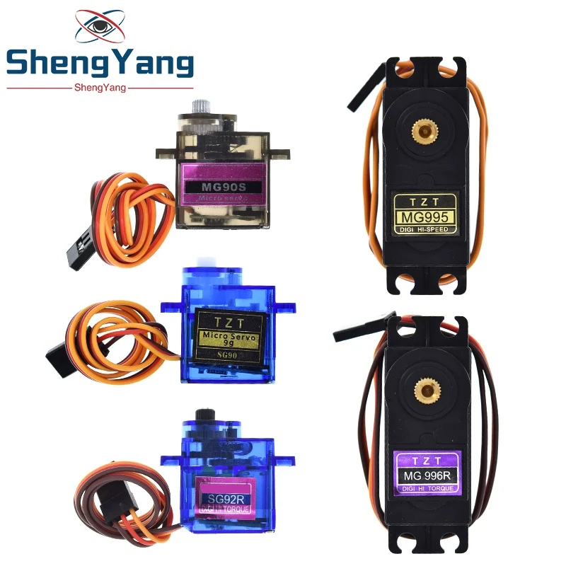 헬리콥터 보트 모델용 서보 금속 기어, 아두이노 UNO DIY 기계식 암, SG90, SG92R, MG90S, MG995, MG996, MG946R, MG945R, MG996R