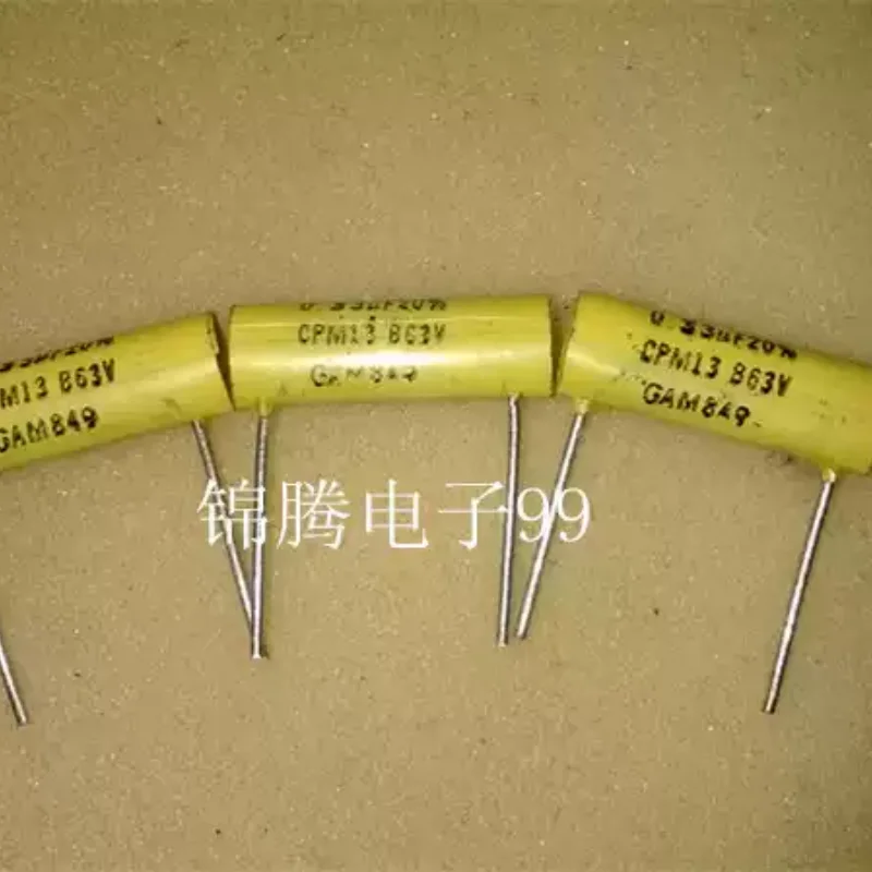 10-100pcs brand new French Thomson 0.33UF 63V CPM13B fever capacitor axial capacitor