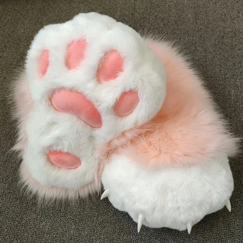 

Furry Plush Animal Paw Shoes Cat Paw Shoes Fursuit Foot Socks Carnival Anime Kig Fursuit Kigurumi Cosplay Costume Props