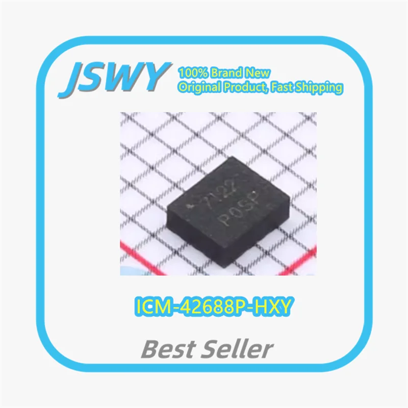 (3/30 Pieces) ICM-42688-P, Silkscreen I428P, Surface Mount QFN14, 6-Axis Motion Sensor, Brand New and Original.