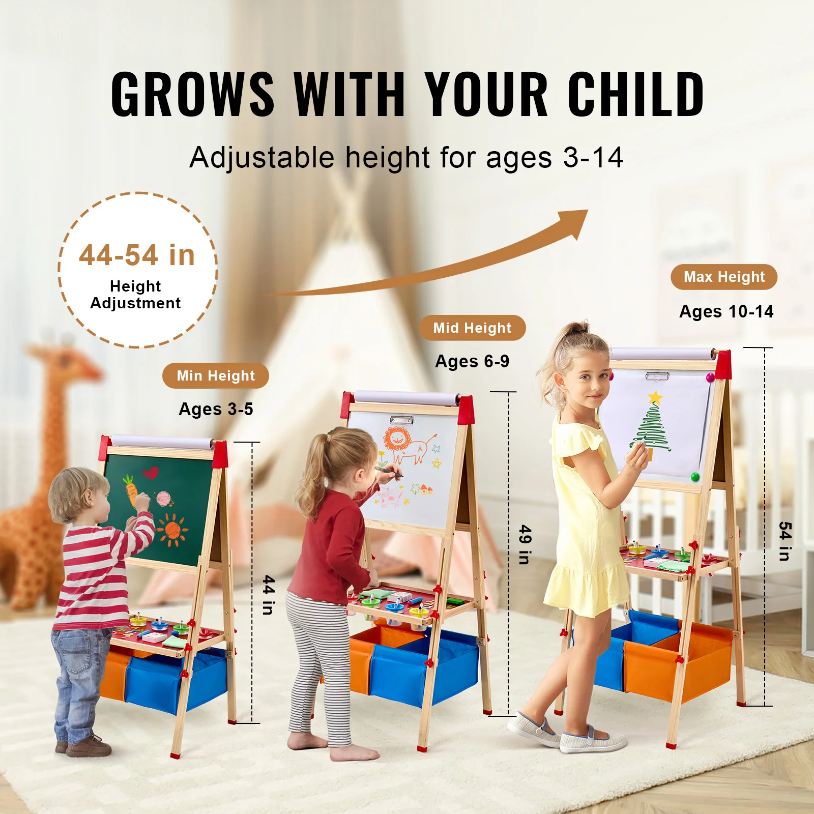子供用女の子向けSucceBuy子供用磁気お絵かきボードワー - Kids Art Easel のレビューと価格