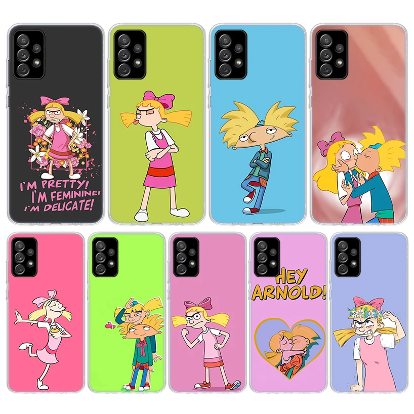 Cartoon Hey Arnold Fondos Soft Phone Case For Samsung Galaxy A14 A13 A12 A15 A54 A53 A52 A55 A34 A33 A32 A35 A24 A23 A22 A25 A04