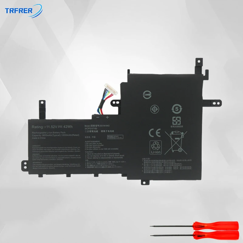 

B31N1842 laptop battery for SUS VivoBook S531FA V531FL V531FA X531FA S15 S531FL S530FA-EJ042T 3ICP5/57/80 11.52V 42Wh