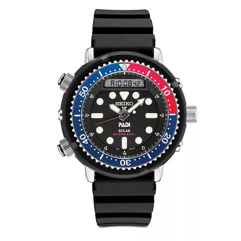 Zegarek męski Seiko Prospex Series Solar Zegarki 20Bar Wodoodporne świecące zegarki kwarcowe