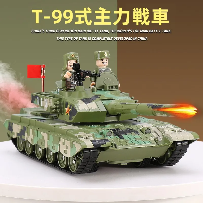99a型主力戦車モデル-合金製-子供向けおもちゃ-軍事ディスプレイ-トラック装甲車両シミュレーション