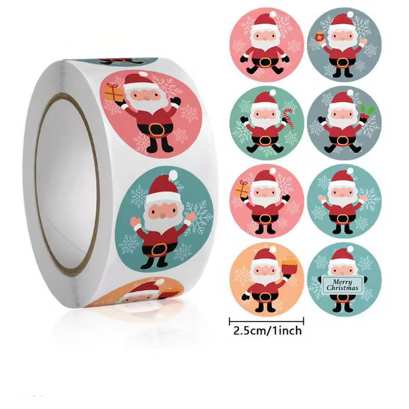 Children's Christmas gift label stickers School teachers commended students reward Self-adhesive Decorative gifts series - Image 10