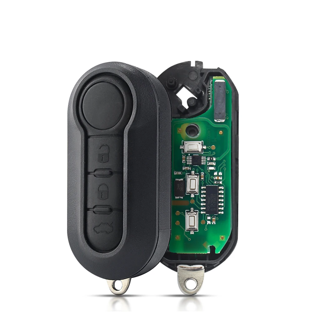 KEYYOU Neue Für Fiat 500 500L MPV Ducato Citroen Jumper Peugeot Boxer 2008-2015 433,92 Mhz ID46 3 tasten Fernbedienung Auto schlüssel