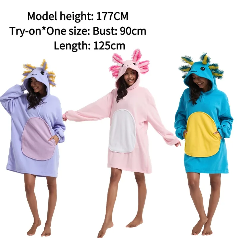 Adult Women's Animal Hooded Long-Sleeved Sweatshirt Casual Clothing Autumn Comfortable Easy-To-Wear Pullover Clothing