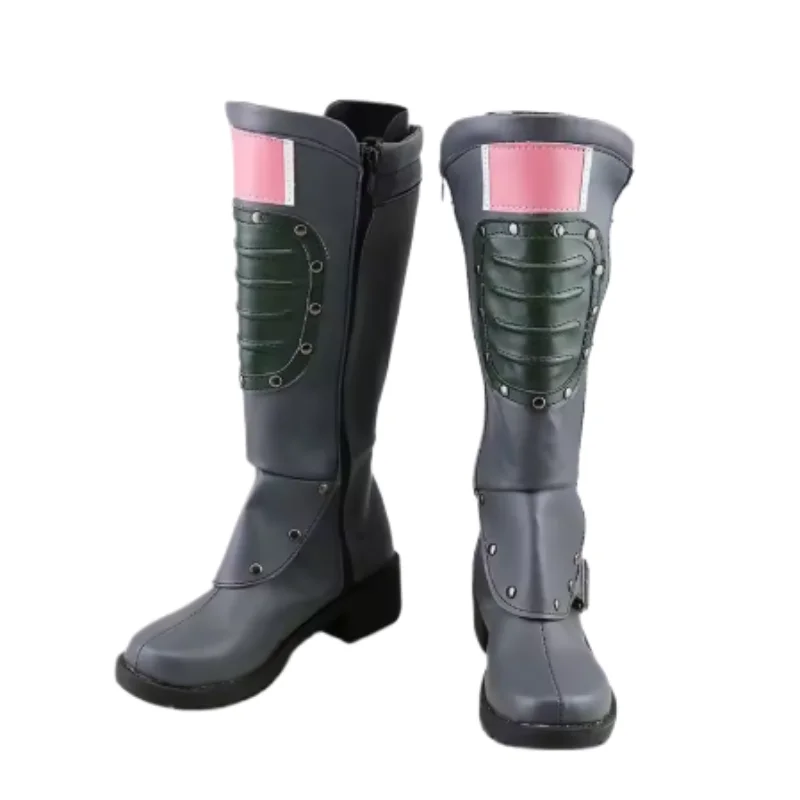 애니메이션 Bulma 코스프레 신발 부츠 할로윈 파티 PU 가죽 부츠 맞춤 제작