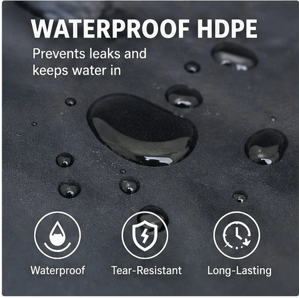 Hdpe Waterproof Pond Liner Flexible Fish Pond Skin Water Garden Film Pool Liner Cloth Aquaculture Membrane Aquaculture Membrane