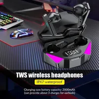 TWS X15 Earphones Bluetooth Wireless Gamer Headphones 65ms Low Latency Earbuds Fone Gamer Headset  with Mic