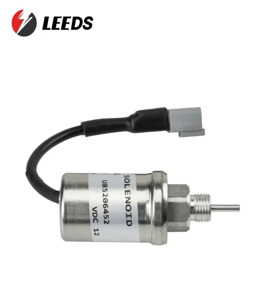 U85206452 Fuel Shut-off Solenoid suitable for Caterpillar Engine 3011C/3013 Perkins 402D/403C, 12VDC Stop Solenoid