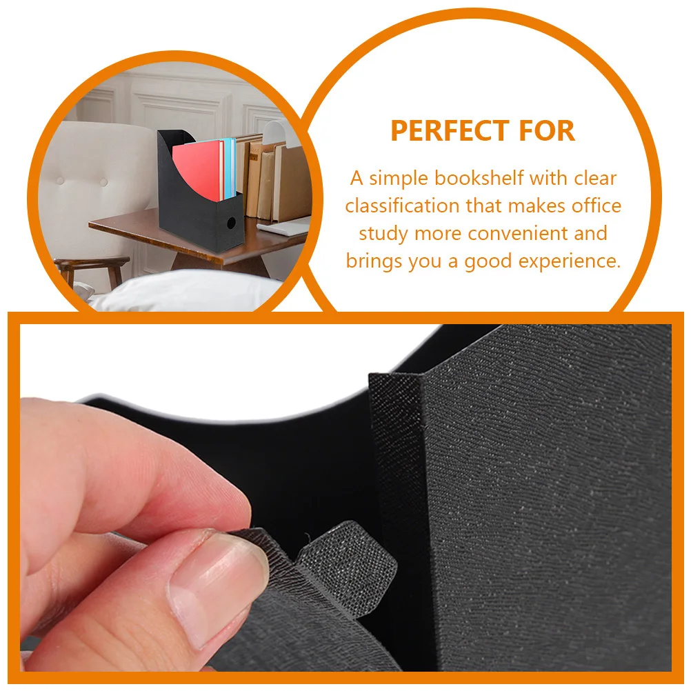 3pcs Book Holder Holder Black Desktop Office Folder Magazine Rack Magazine Desk Organizers And Accessories Rack Document Tray