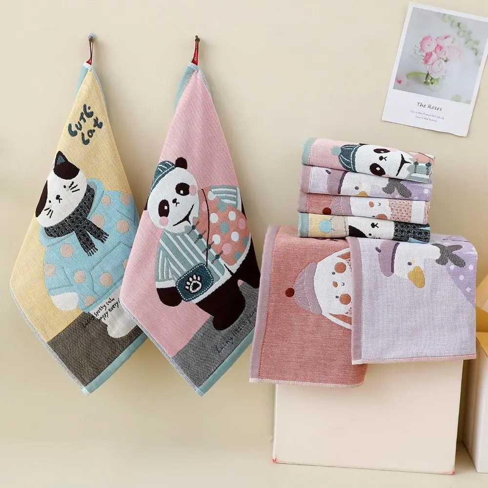 New 34x40cm Large Hand Towel 4 Layer Cotton Gauze Quick Dry Kitchen Towel Decorative Pure Cotton Dish Cloth Home Restaurant