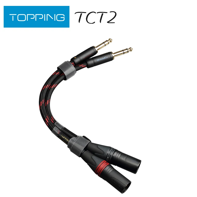 

TOPPING TCT2 HIFI Audio Cable TRS to XLR Large Three-core 6.35 Revolution XLR Balance Cable