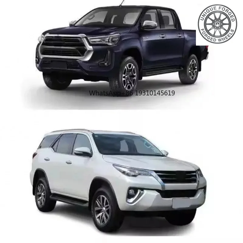 

Fortuner 2012-2015 Kit carrosserie voiture mise à niveau vers le style REVO 2020 comprend une calandre pare-chocs