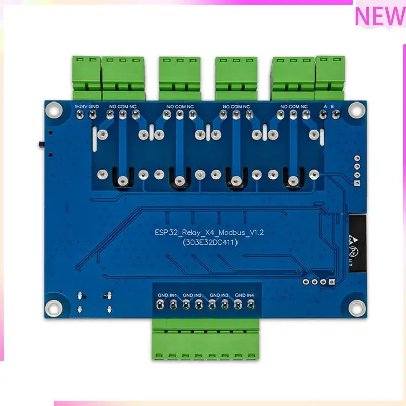 

B27B с поддержкой Bluetooth ESP32 RS485 Modbus 4-канальный релейный модуль, 7-24 В TYPE-C с поддержкой Wi-Fi