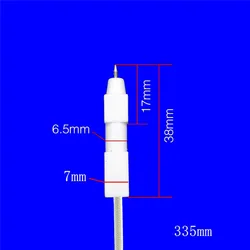 1Pcs 7*7mm Electric Spark Ignition Needle Sensor Stover Embedded Spare Parts Ignition Needle For Gas Cooker