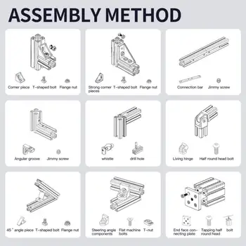 1 ks hliníkových profilů EU 2020 1515 1030 1520 1540 1020 1030 3030 standardní eloxování rámů pro tiskárny hliníkový extrudovaný profil 10 nejlepší prodej 1515 extruze - №10