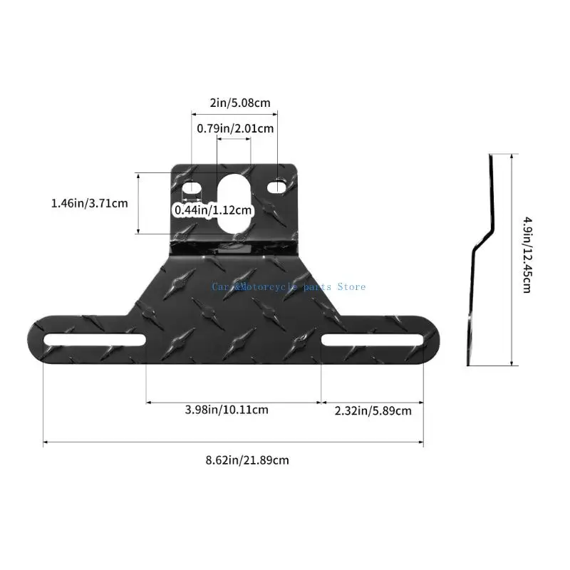 Y9UC حامل لوحة الترخيص بدون إطار إطار لوحة الترخيص رقم السيارة إطار اللوحة مقطورة لوحة ترخيص حامل الضوء