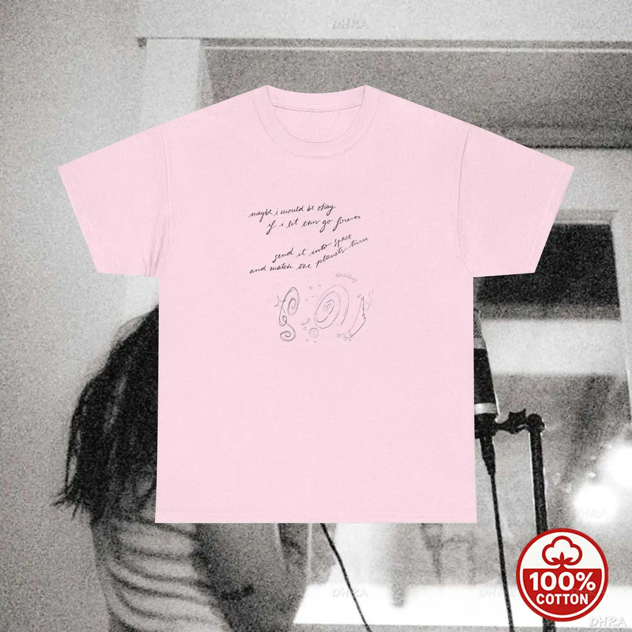 Handwritten Music T Shirt Graphic Tee Cotton Crewneck Aesthetic Gift