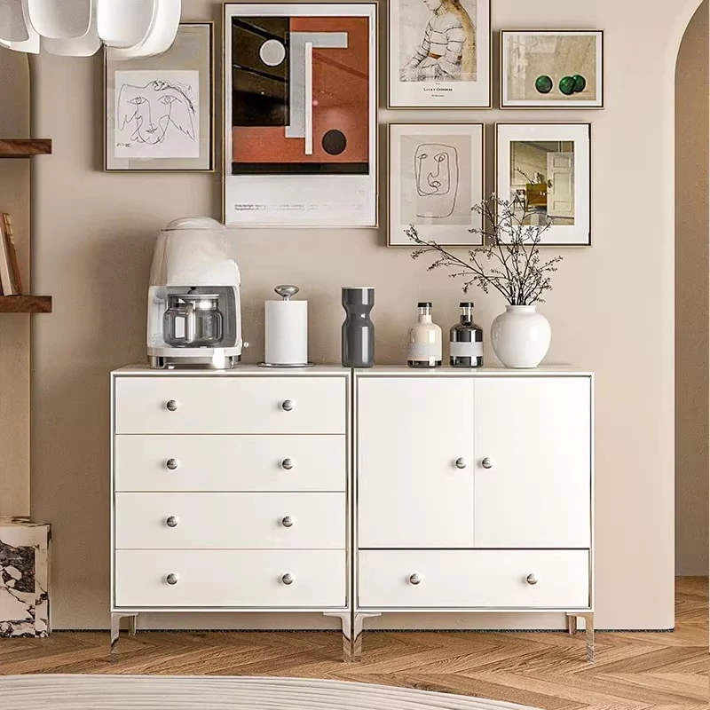 

New home ins style dining side cabinet, bucket cabinet, living room multi-layer storage cabinet, stainless steel locker