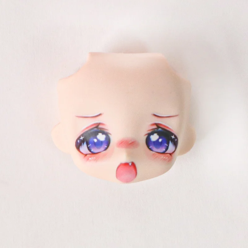 Ob11 boneca rosto 1/12 bjd boneca rosto com 3d anime decalque olhos bonito mudança facas para gsc cabeça diy acessórios para presente da menina crianças brinquedo