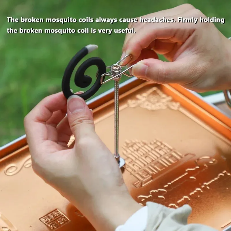 Movable Mosquito-repellent Incense Holder Vertical Frame Crocodile Holder Double-headed Mosquito-repellent Incense Tray Holder