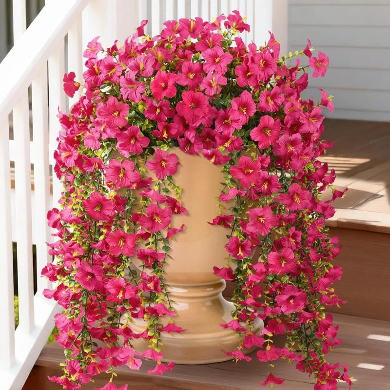 1/2 Stuks Kunstbloemen Wijnstok Morning Glory Bruiloft Bruids Thuis Kamer Tafel Festival Decor Outdoor Yard Garden Arch DIY Geschenkdoos - afbeelding 1