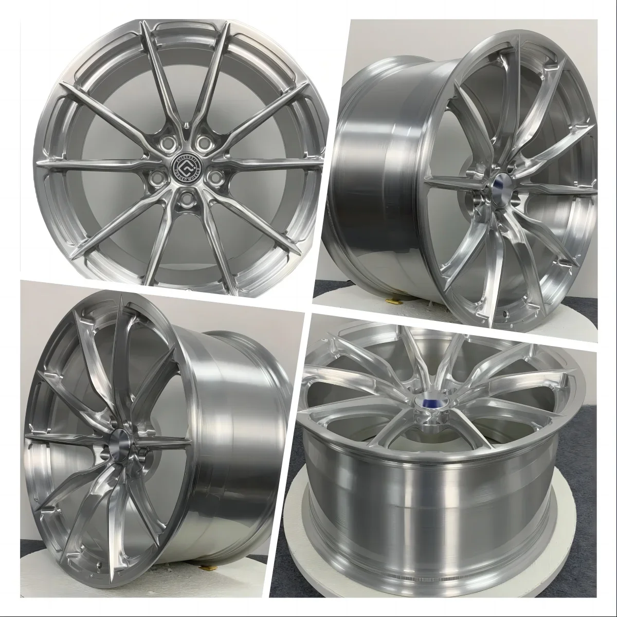 Custom 19 Inch Forged Alloy Wheel Rims 5x120 Polished 18-24 Series 40mm 25mm 50mm 10mm Spacers Compatible 115mm 120mm Vehicles