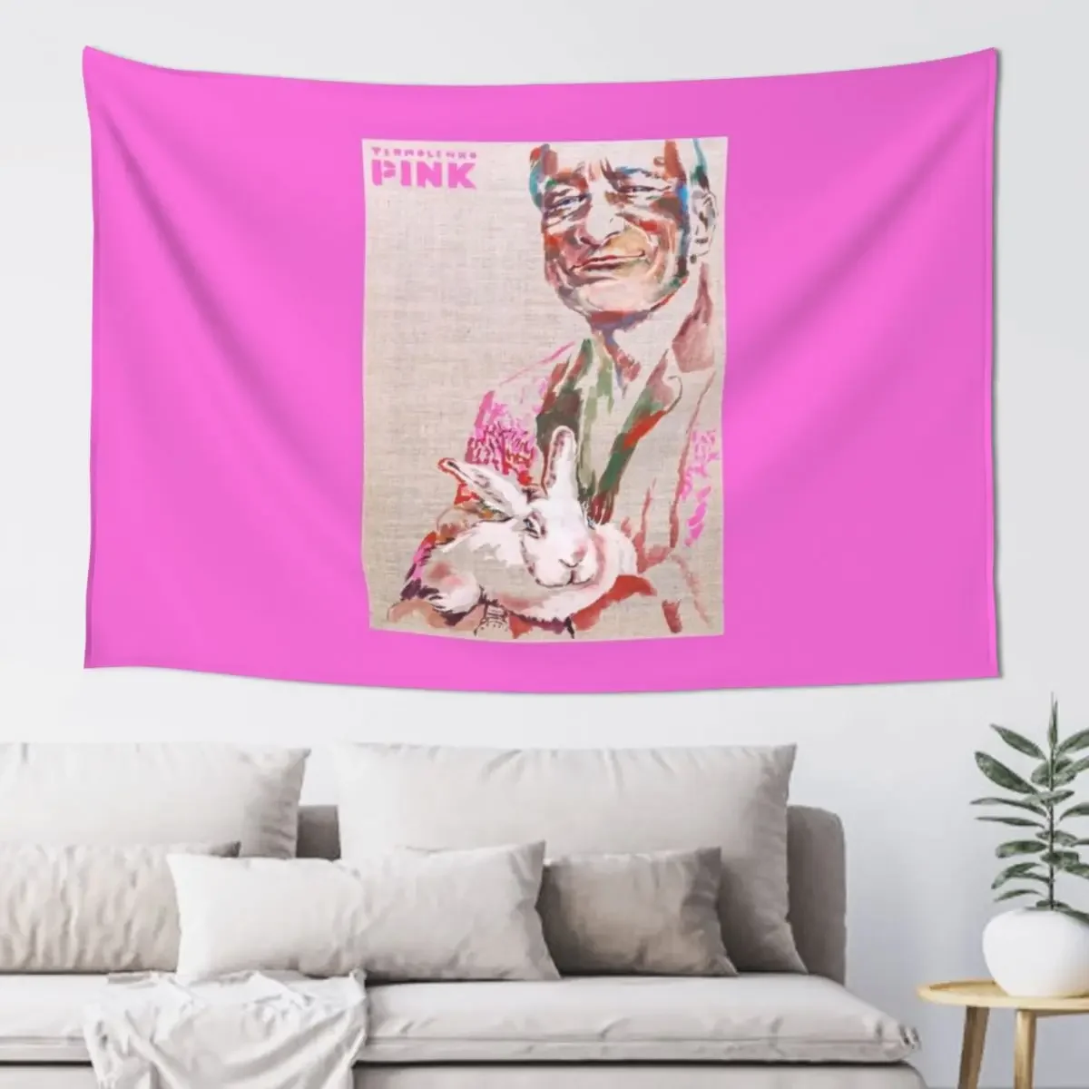 

HUGH HEFNER & RABBIT Tapestry Aesthetics For Room Decoration Room Bedroom Organization And Decoration Decor Home Tapestry