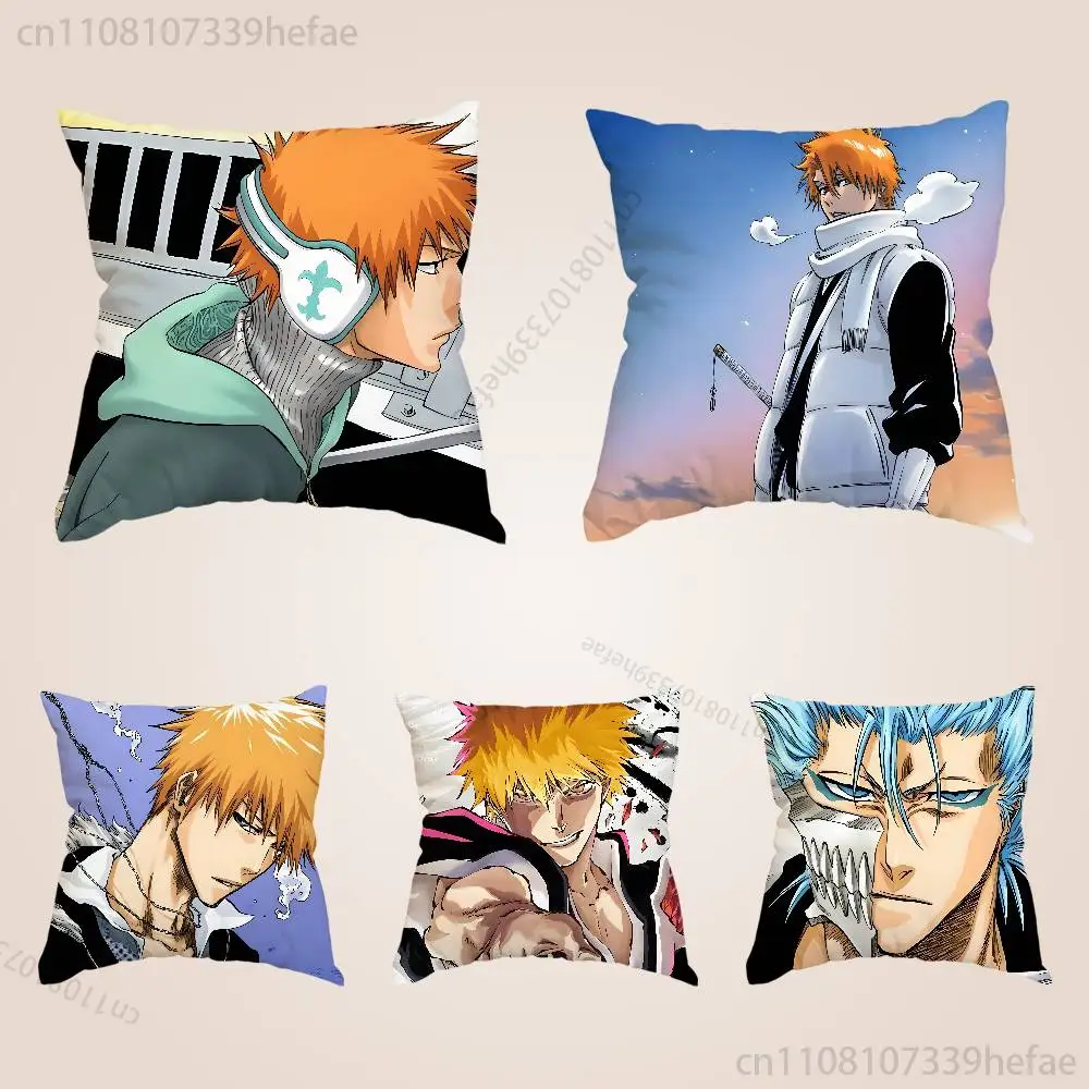 

B-Bleach T-Thousand-Year Blood Pillow Cases for Bedroom Living Room Sofa Home Decor Polyester Cushion Cover with Zipper