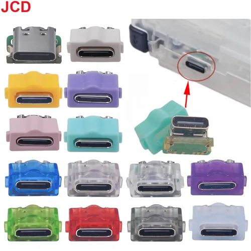 JCD 1 unidad, nuevo USB-C, actualización USB, kits de puertos de carga tipo C para Gameboy Advance GBA SP, conector de enchufe de puerto de carga tipo C