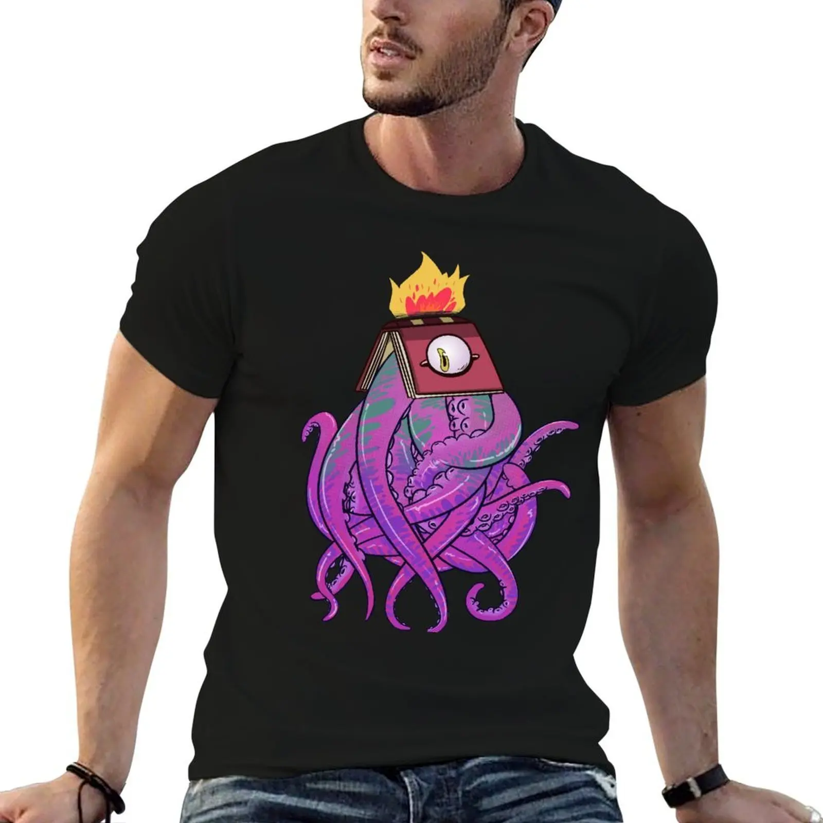 

Booktopus T-Shirt man t shirt cotton t shirt men 100% cotton luxury brand T-Shirt