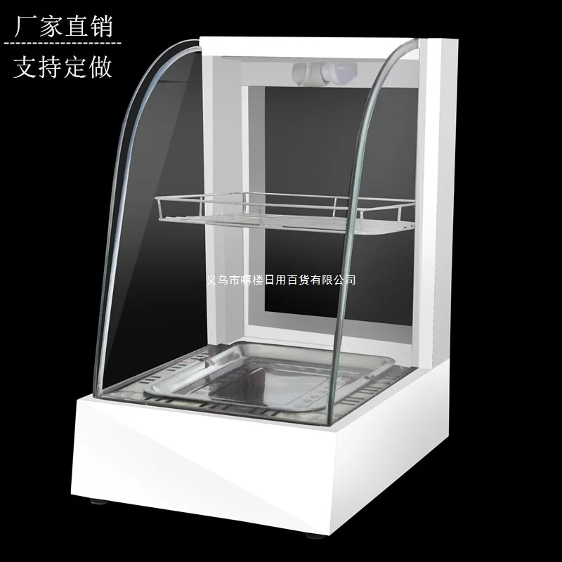 Insulated display cabinet, egg tart insulated cabinet, commercial small heated charcuterie burger food fried chicken bread table