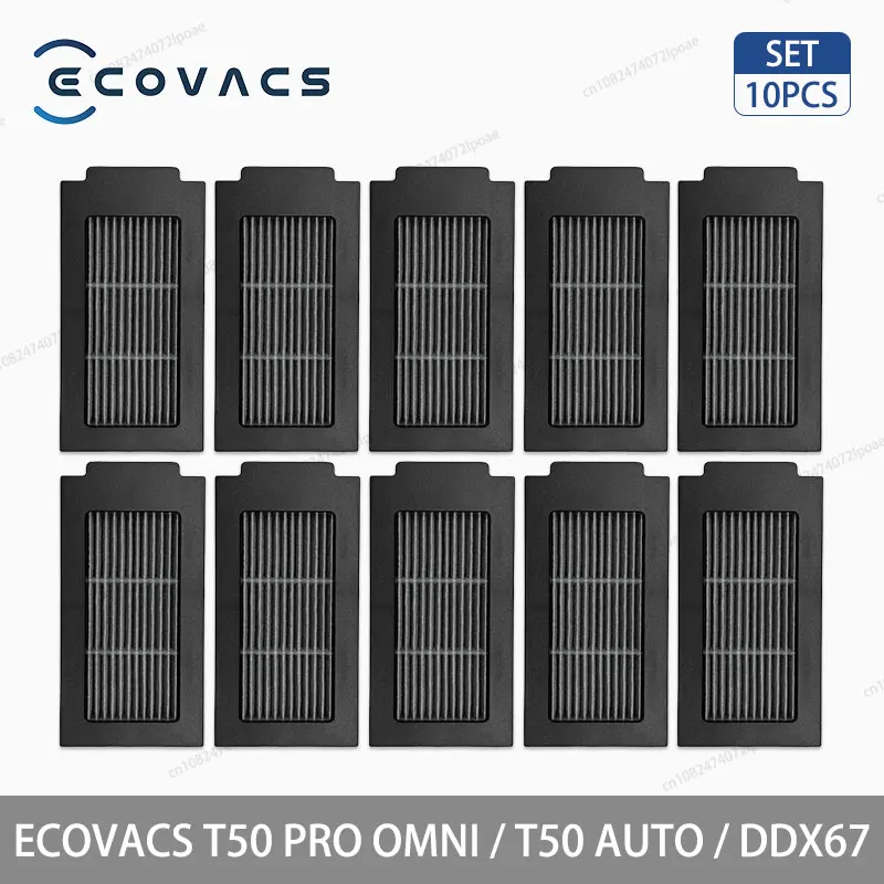 ECOVACS T50 PRO OMNI / T50 AUTO / DDX67 Robotstofzuiger Accessoires Hoofdzijborstel Hepa Filter Mop Doek Stofzak Onderdelen