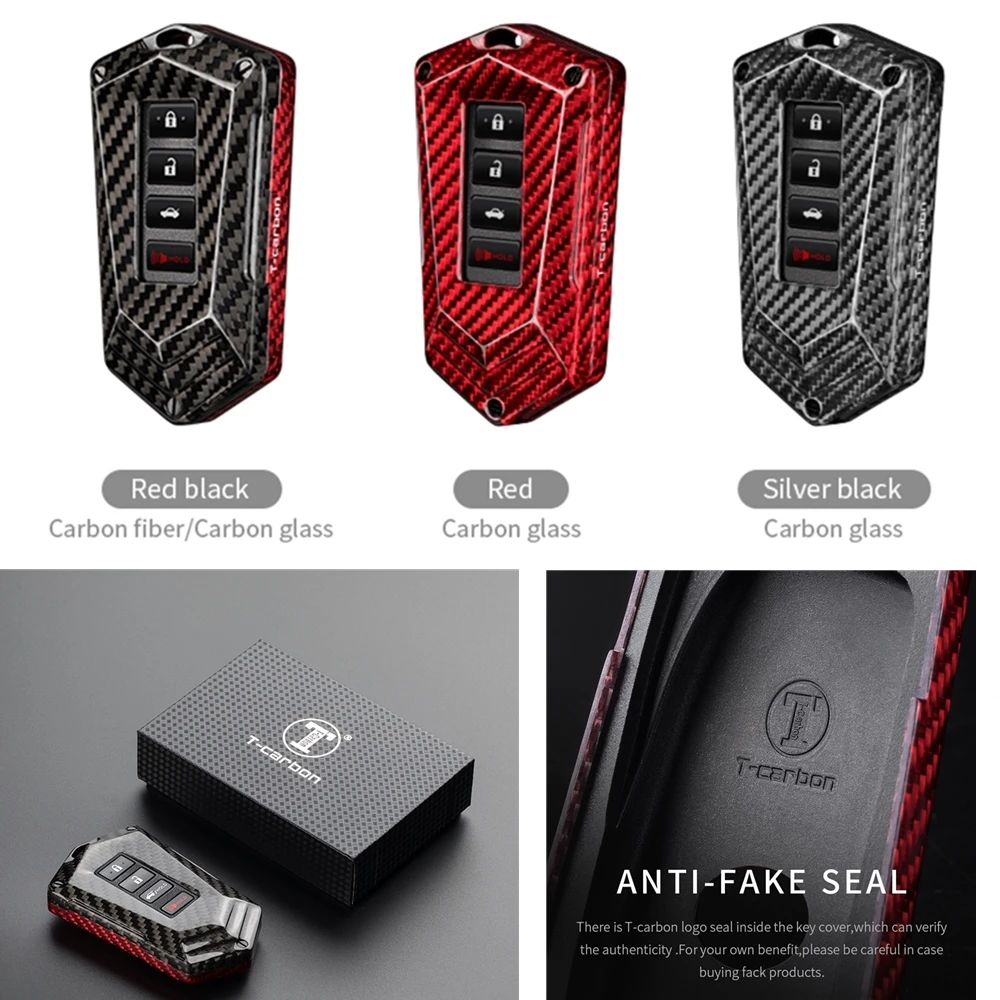 Carbon Fiber Smart Remote Key Case Fob Cover Shell Trim Decor For Lexus RC300 IS250 RX450 2012-2020