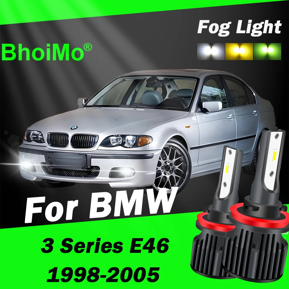 

BhoiMo For BMW 3 Series E46 Led Lamp Front Fog Light Bulb 1998 1999 2000 2001 2002 2003 2004 2005 Car Auto