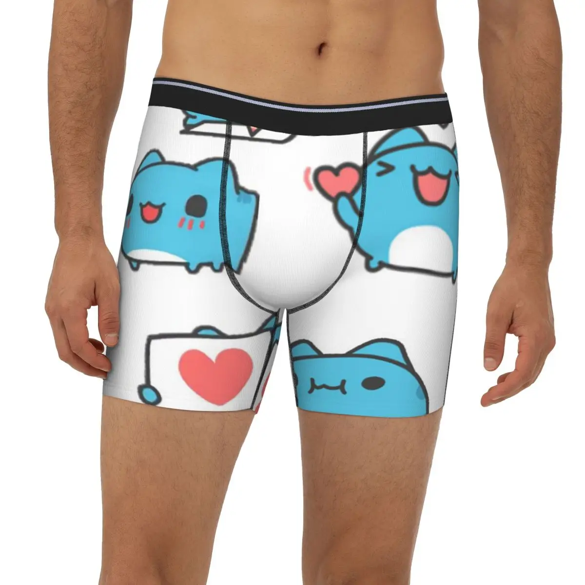 

Длинные трусы-боксеры Comic Cat Bugcat Capoo Bug Cat, короткие мужские трусы, вентилируемое нижнее белье для мужчин, подарки бойфренду