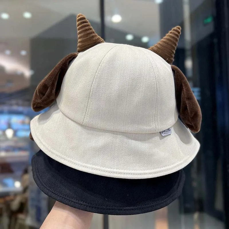 

Кепка-ведро с милым дизайном монстра для молодых женщин, весна-лето, солнцезащитный козырек, рыбацкая шляпа для мужчин, стильная забавная шляпа от солнца для прогулок