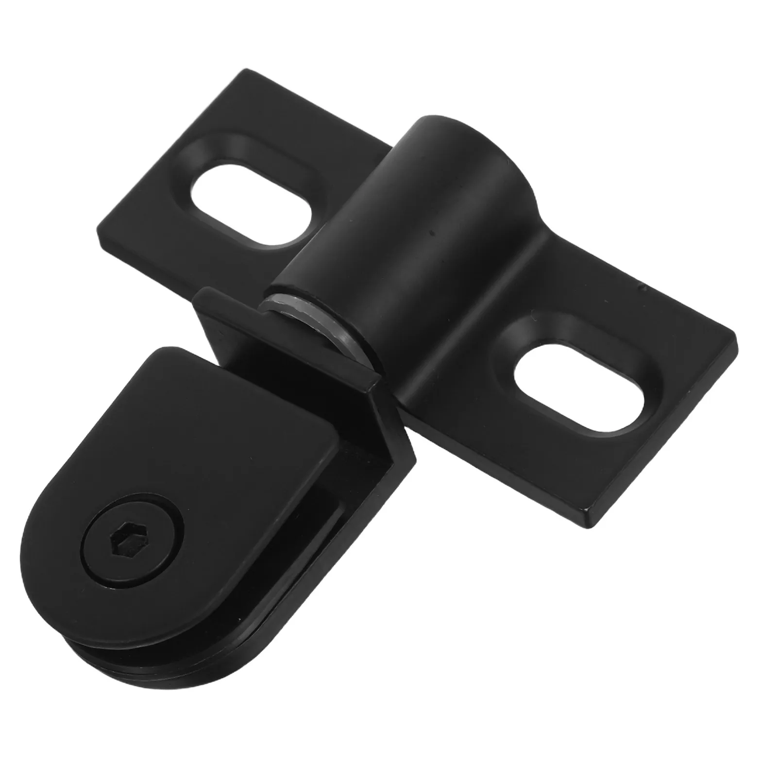 1Set Glass Shower Door Pivot Hinge Stainless Steel Heavy Duty Frameless Rotating Hardware Modern Bathroom Minimalist Door Clamp