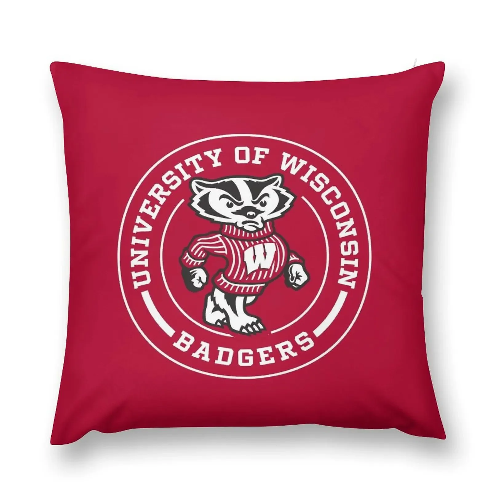 UW - Madison Circle Throw Pillow pillow cover luxury Sofa Cushions Covers Cushion Cover Set pillow