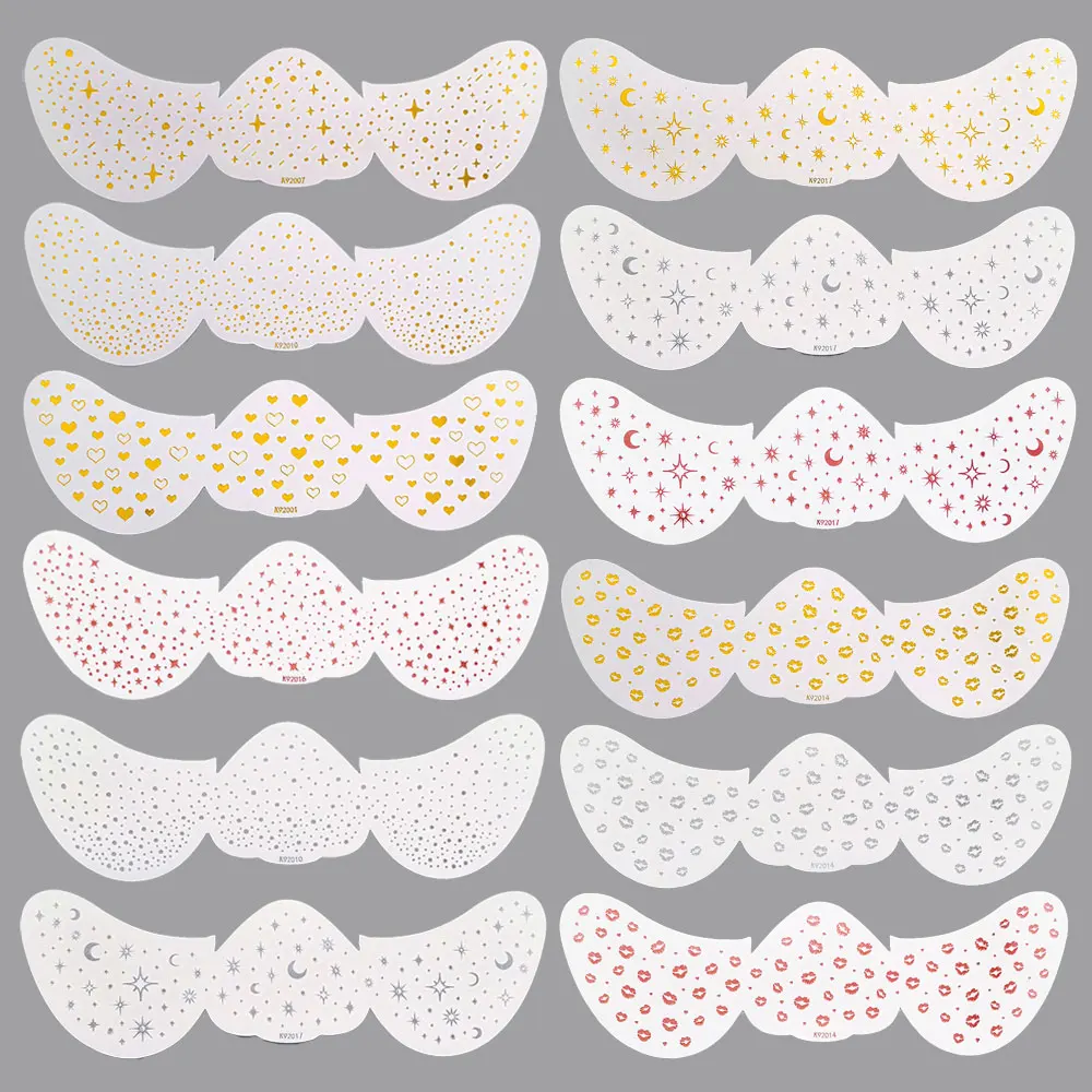 1pc Glitter Fake Freckles Sticker for Face Metallic Gold Silver Freckles Makeup Patches Temporary Tattoos for Women Face Makeup